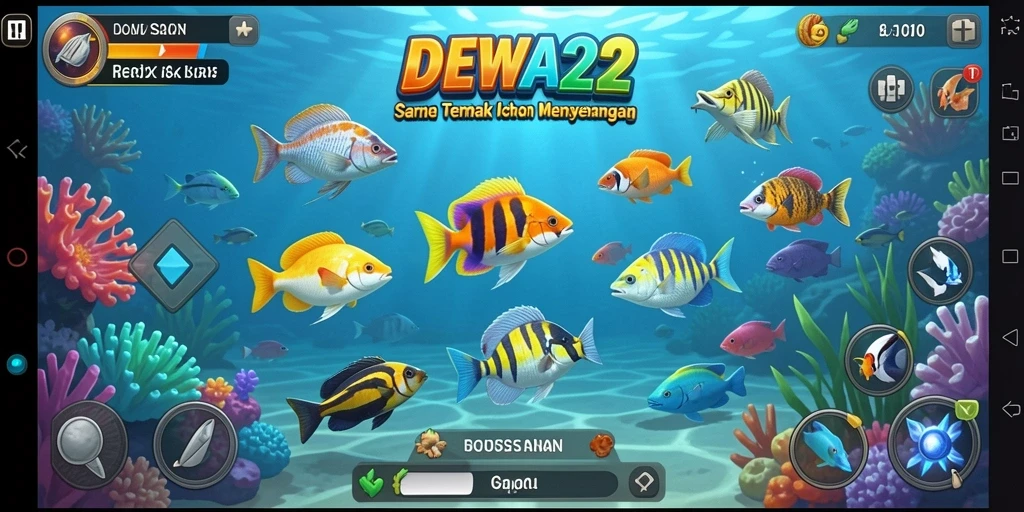 Gameplay seru menembak ikan di DEWA22 yang penuh warna.